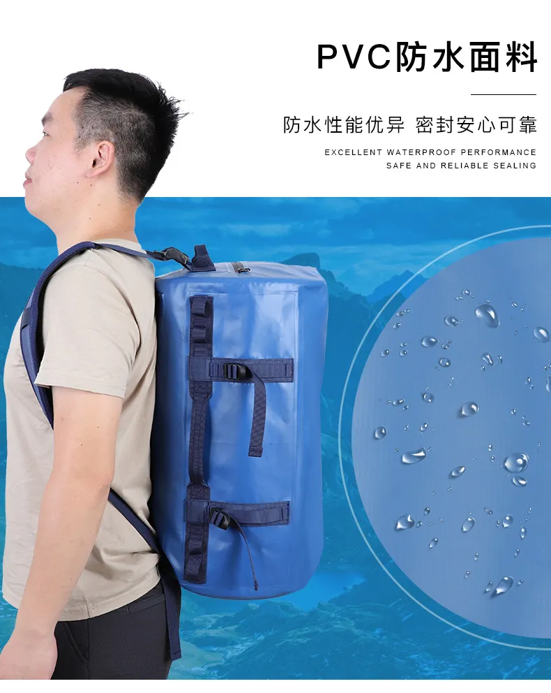 Leyi Hot Style Factory Price Custom Large Capacity Outdoor Camping Sport Backpack Waterproof Dry Duffel Bag