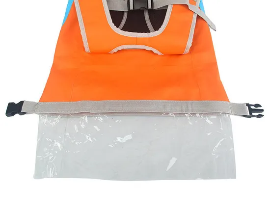 Customized Outdoor Sports Climbing Boating Camping PVC Clip Mesh Cycling Travel Storage Bag Waterproof Backpack