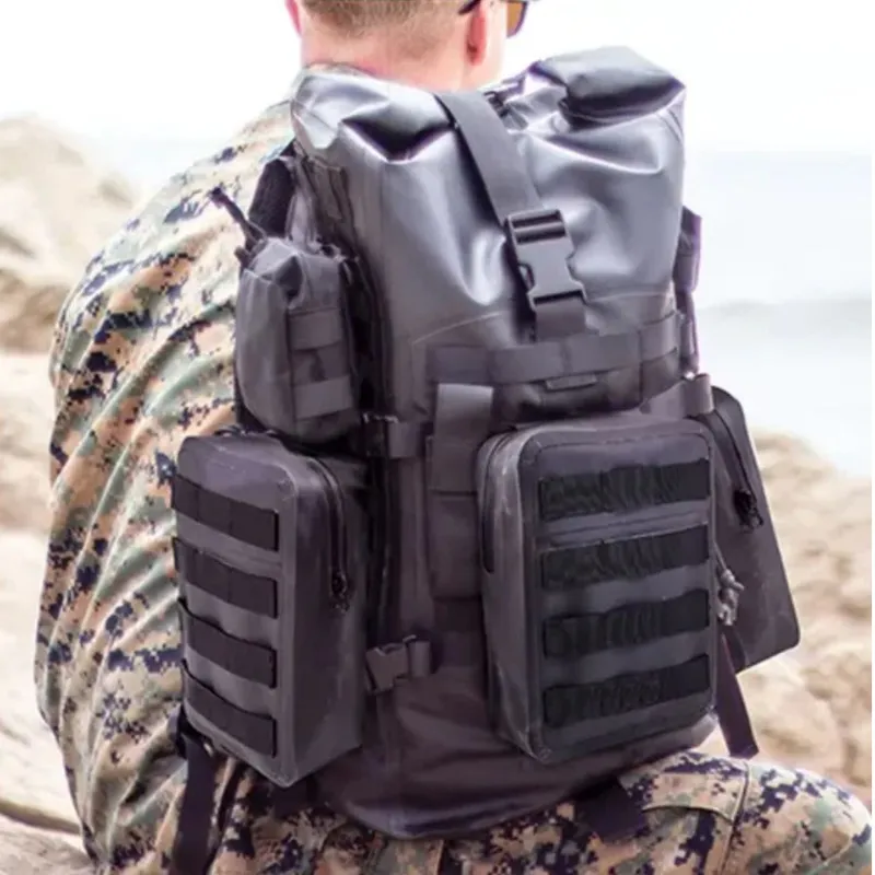 Leyi Outdoor Tactical PVC TPU Waterproof Pouch Waterproof Zipper Travel Pouch Dry Bag