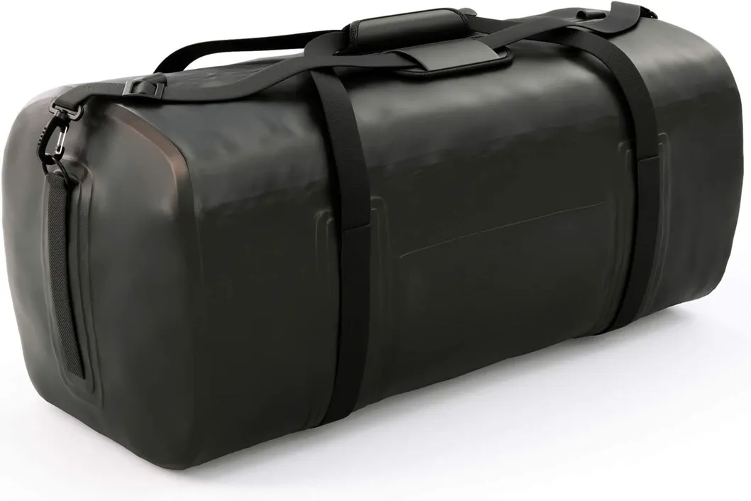 Leyi All Vehicles Roof Rack Storage Bag Water Roof Duffel PVC Leather Duffle Bag Foldable Solid Roof Top Bag Black