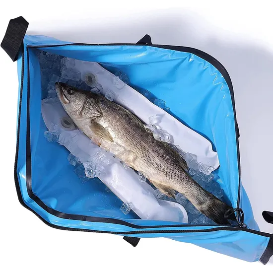 Outdoor Insulated Fish Cooler Bag Leakproof Fish Kill Bag Large Portable Waterproof Fish Bag