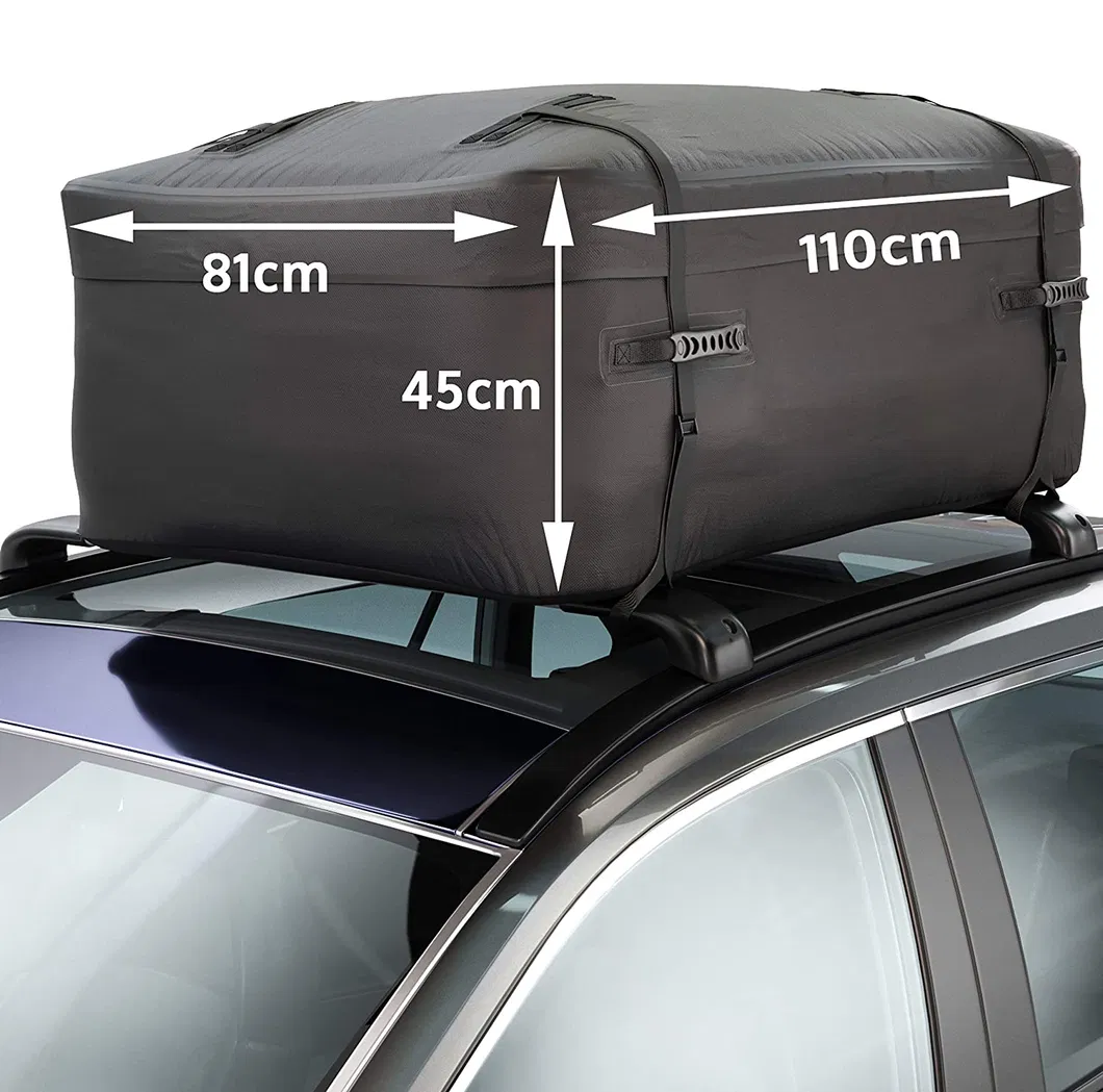 Leyi Roof Tope Cargo Bag with 4 Door Hookclosure Full Waterproof Roof Carrier Bag Waterproof Bag on Roof Racks