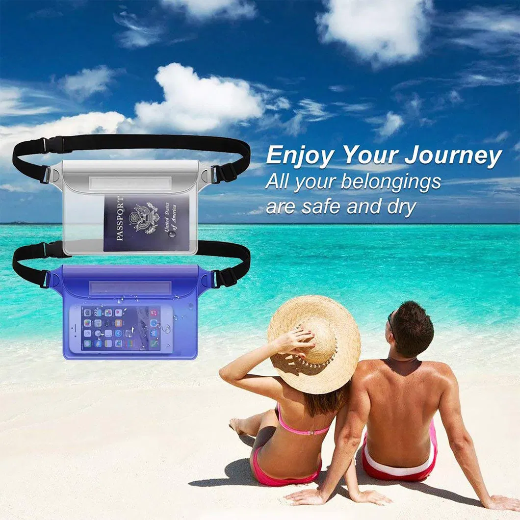 Leyi Waterproof Belt Bag Zipper Small Waterproof Swim Pouch Custom Logo Clear Waterproof PVC Pouch