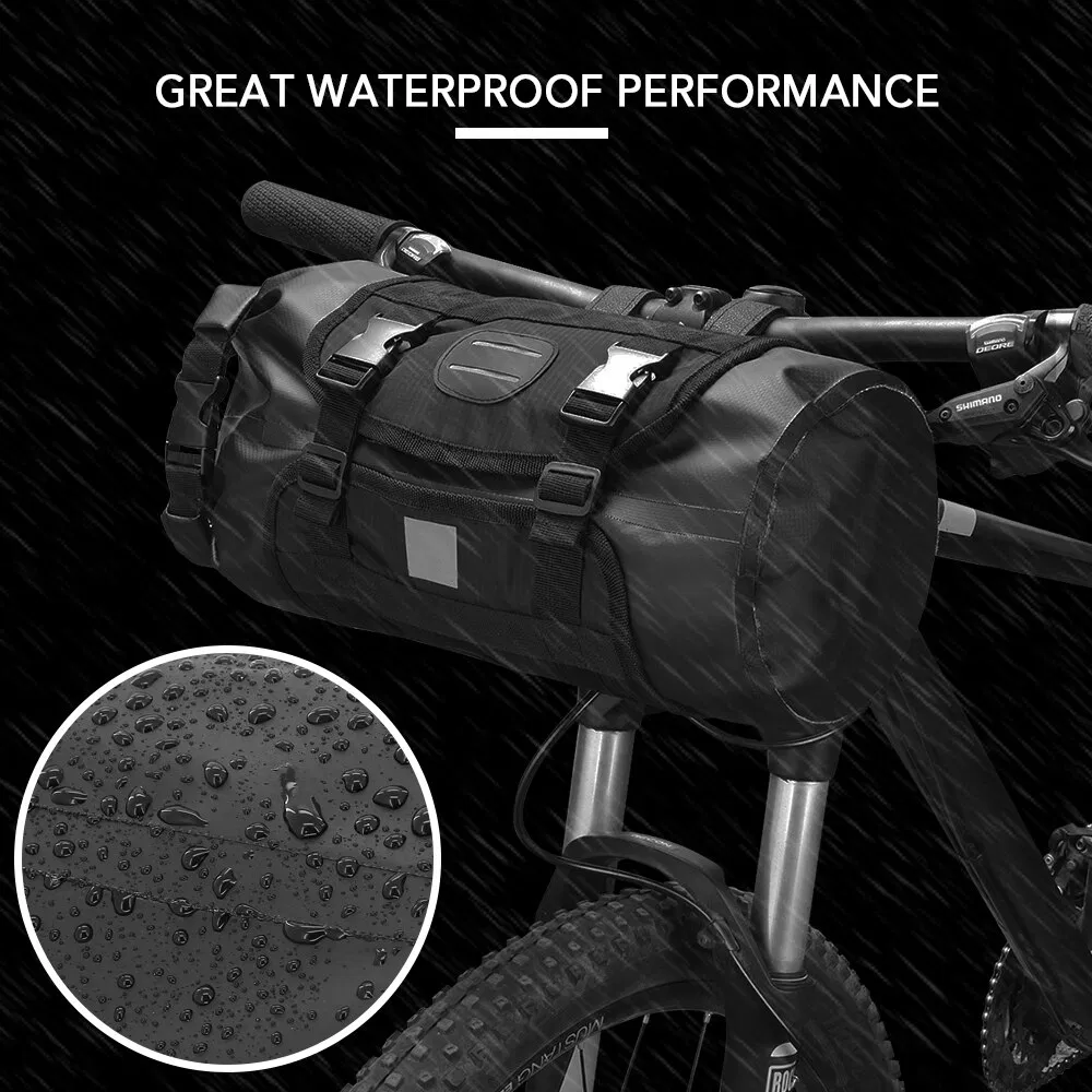 Waterproof Front Bicycle Dry Pack Large Capacity Cycling Front Storage Bag Bike Handlebar Bag