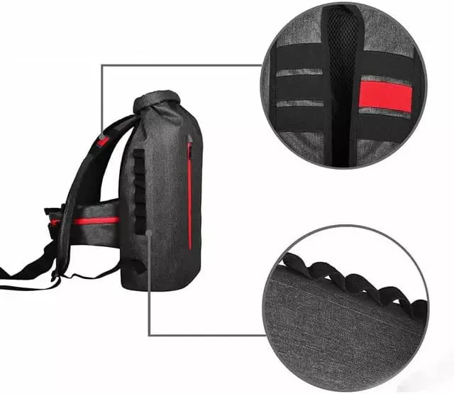 Leyi Recycled Roll Top Bag Waterproof Travel Shoulder Backpack
