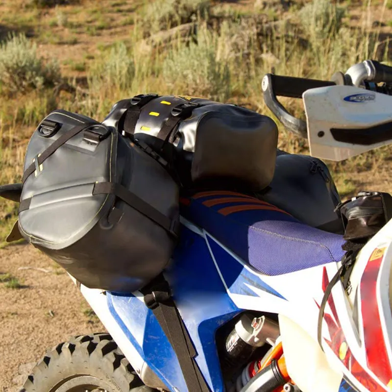 Motorcycle Side Bag Polyester Camping Motorbike Tail Seat Pack for Motorcycle Luggage