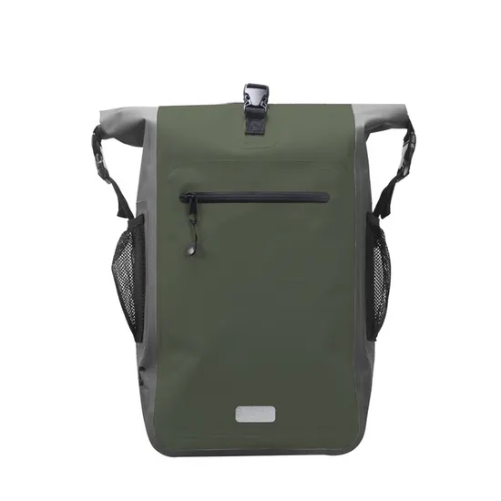 Factory OEM/ODM Tarpaulin PVC Polyester Camping Hiking Outdoor Rolltop Waterproof Backpack