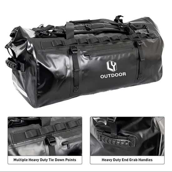 Outdoor PVC Backpack Waterproof Traveling Duffel Bag