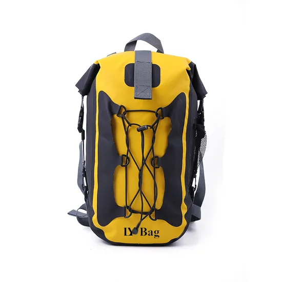 Low MOQ Waterproof PVC Dry Bags Outdoor Hiking and Camping Backpack Bags