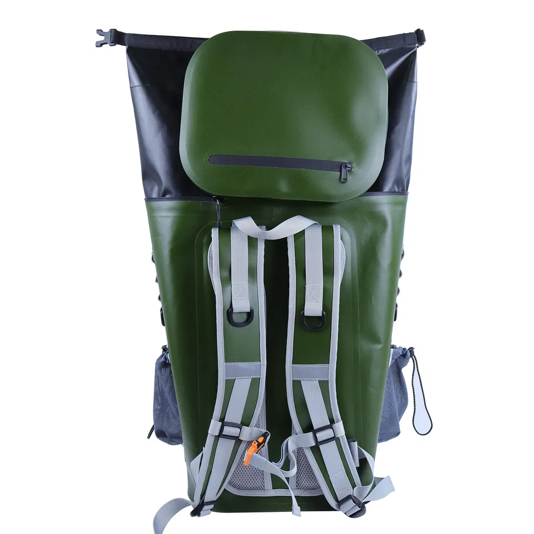 Large Capacity Waterproof Green Backpack Travel Multifunctional Bag Waterproof Backpack Hiking Camping Traveling Dry Bag