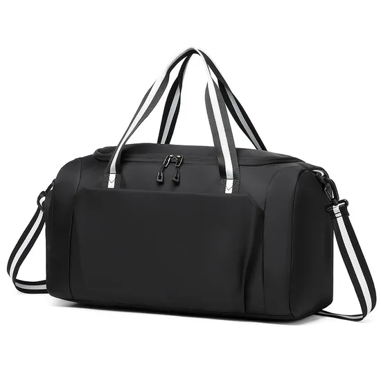 Leyi New Design Custom Logo Men Women Waterproof Pack with Shoe Pocket Workout Duffel Travel Sports Gym Bag