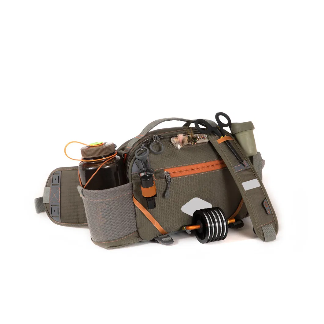 Leyi Factory Reliable Custom Logo Fly Fishing Pack Sling Outdoor Waterproof Waist Bag