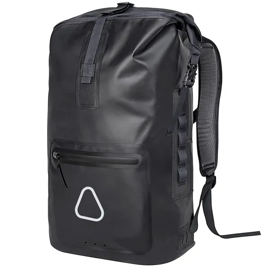 Leyi Camping Hiking Dry Backpack 35L Waterproof 500d PVC Tarpaulin Splash Proof Laptop Rucksack Rolltop Drybag Kayak Camping Bag