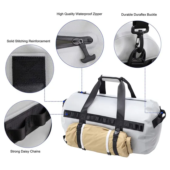 Leyi Wholesale Custom Logo PVC Unisex Outdoor Activities Travel Hiking Swimming Waterproof Duffel Dry Bag