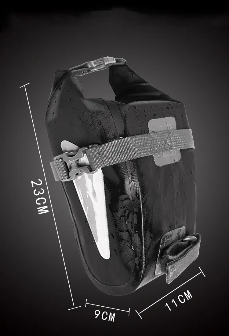 Leyi Newest 3 in 1 Bicycle Front Hanging Bag Water Resistant Bike Bar Bag Bike Frame Bag Trianglecustam Logo