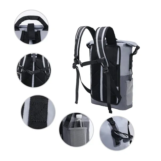 Waterproof PVC Drybag Backpack Roll Top Bag Backpack Dry Bag for Hiking Camping