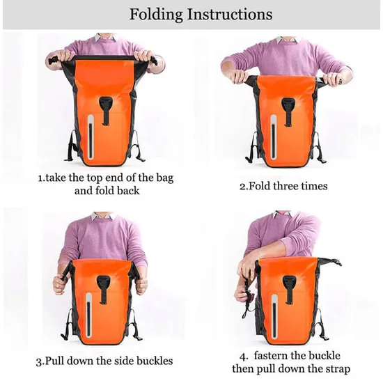 PVC Waterproof Bike Cycling Side Bag Bicycle Pannier Bag Rainproof Cycling Riding Tool Bags
