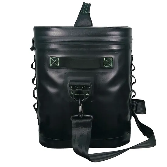 Custom Black Waterproof Cooler Bags Portable Outdoor Camping Picnic Soft Cooler Bag