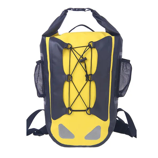 OEM ODM 30L Motorcycle Waterproof Backpack 100% Waterproof Roll Top Bag Backpack Dry Bag for Hiking Camping Outdoor