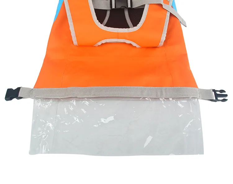 Customized Outdoor Sports Climbing Boating Camping PVC Clip Mesh Cycling Travel Storage Bag Waterproof Backpack