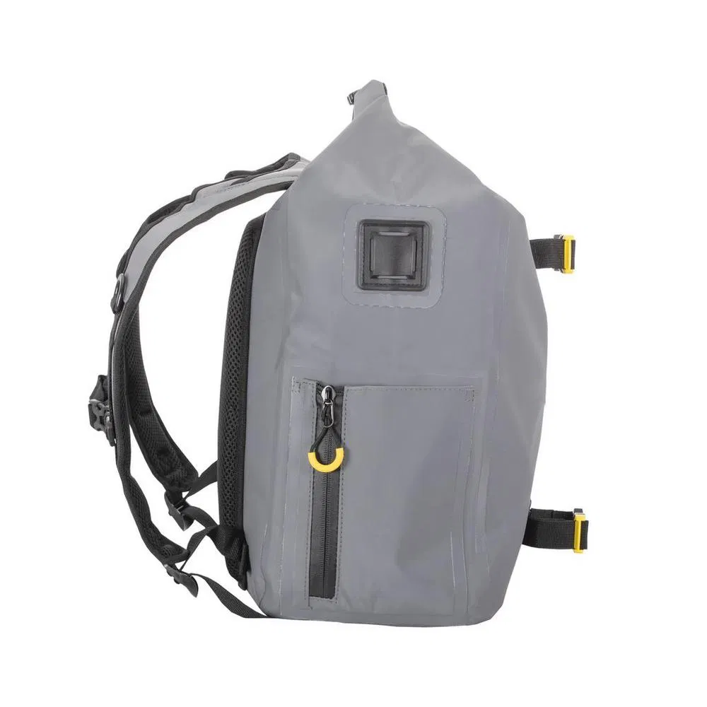 Comfortable Waterproof Roll-Top Waist Pack Fly Fishing Organizer Bag with Padding Shoulder Strap