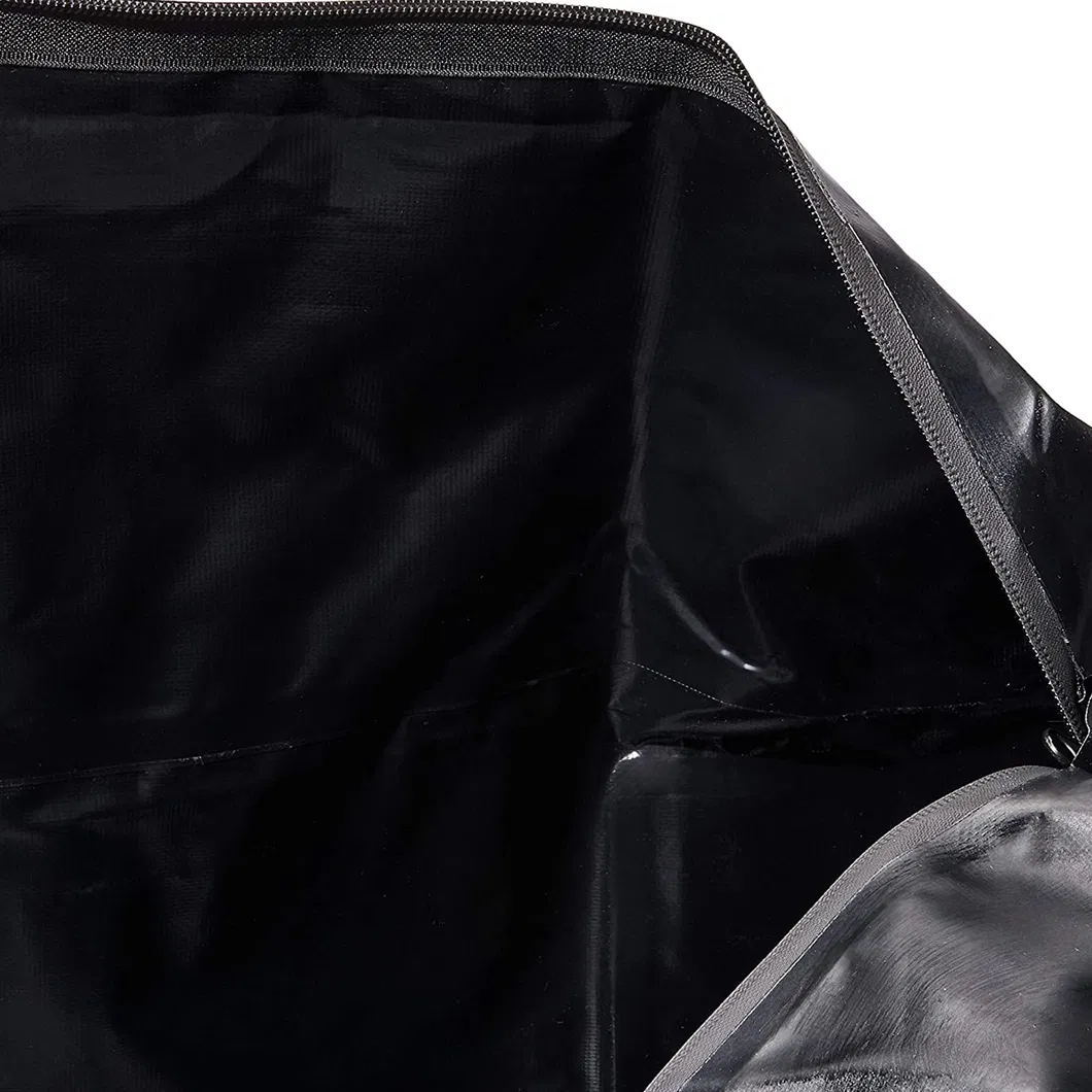 Leyi All Vehicles Roof Rack Storage Bag Water Roof Duffel PVC Leather Duffle Bag Foldable Solid Roof Top Bag Black