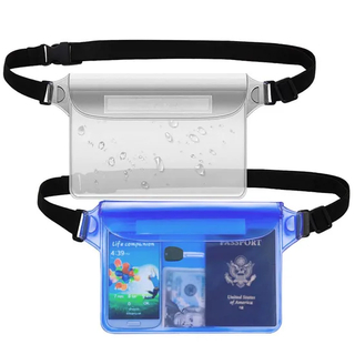 Leyi Clear Belt Bag Waterproof for Men Waterproof Mobile Phone Pouch Transparent Plastic Pouch Swimsuit