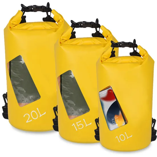 Leyi Men Shoulder Bag Waterproof Roll Top Waterproof Backpack Bag with Zipper Waterproof Folding Garment Bag
