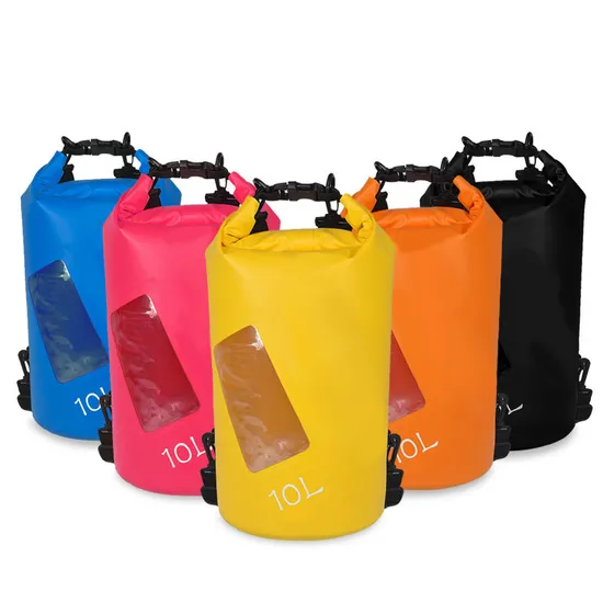 Leyi Wet Dry Gym Bag Waterproof PVC Zipper Bags Backpack with Zipper Travel Backpack Waterproof