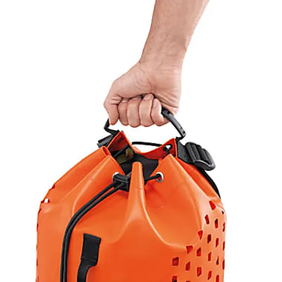 25L Canyoning Rope Bag Waterproof TPU Backpack Multiple Drain Holes for Kayaking Drifting
