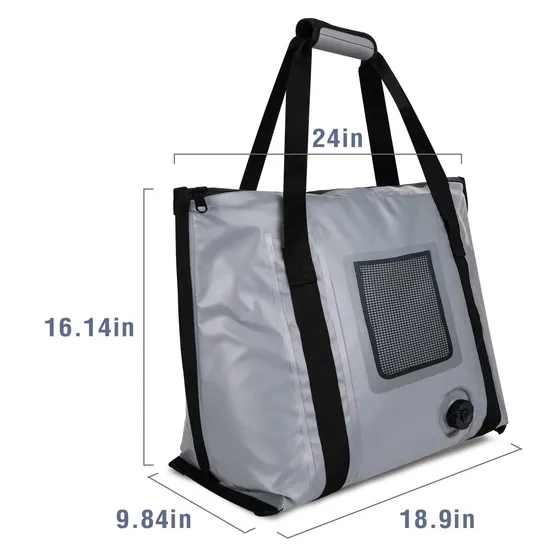 Waterproof Insulated Picnic Bag Soft Cooler Bags, Ice Cooler Fishing Reel Bags, Fish Transport Bags