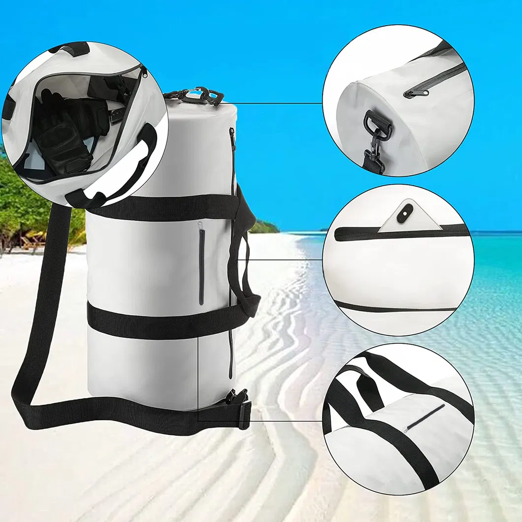 Leyi High Quality Portable Foldable Waterproof Fishing Dry Backpack Duffel Custom Motorcycle Tail Bag