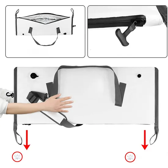 Leyi Custom Logo Portable PVC TPU Large Fishing Reel Soft Cooler Dry Waterproof Insulated Backpackice Cooler Fish Transport Bags