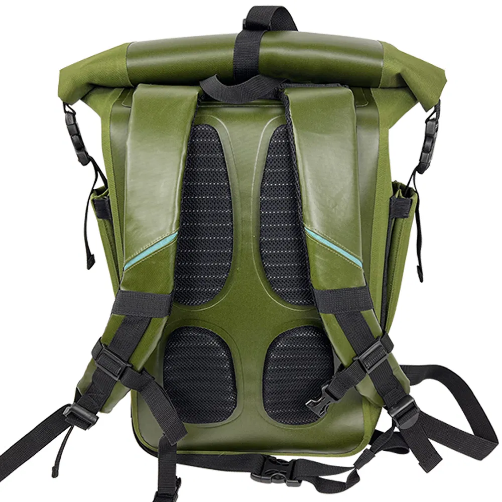 Leyi Rolltop Waterproof Backpack Leather Washed Canvas Backpack Outdoor Activities Large Travel Custom Backpack Manufacturer