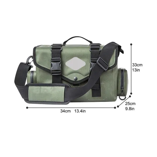 Leyi Multifunctional High Quality Fly Pouch Fishing Lanyard Pack Waterproof Tactical Waist Bag