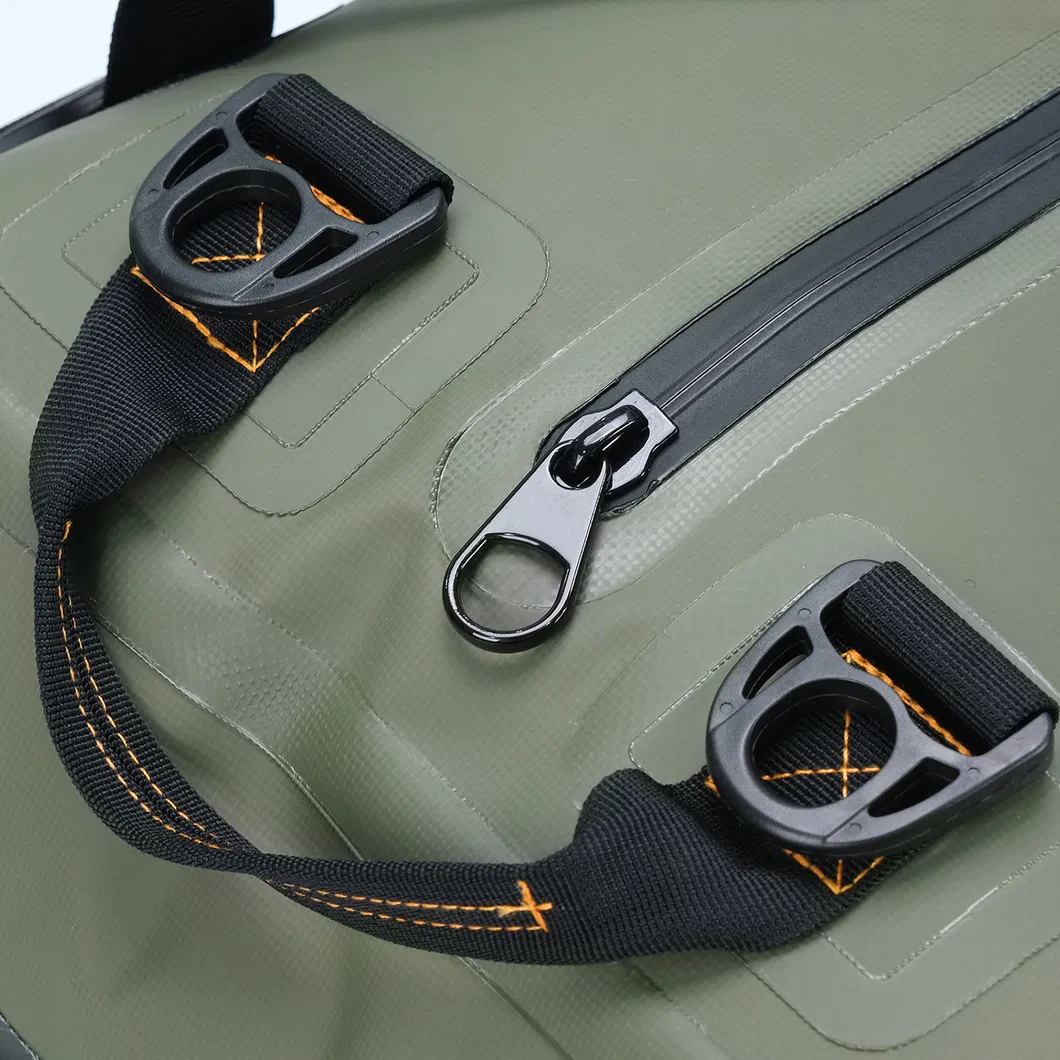 Custom Logo Lightweight 500d PVC Tarpaulin Camping Hiking Fishing Waterproof Duffel Dry Bag Waterproof Fishing Rod Tackle Bag