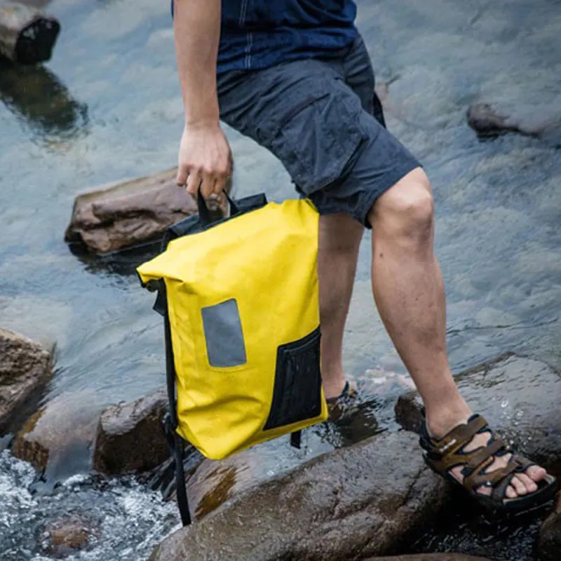 Leyi PVC Backpack Bag Roll Top, 500d Kayak Floating Outdoor Hiking Backpack Climbing Waterproof Travel Backpack for Women