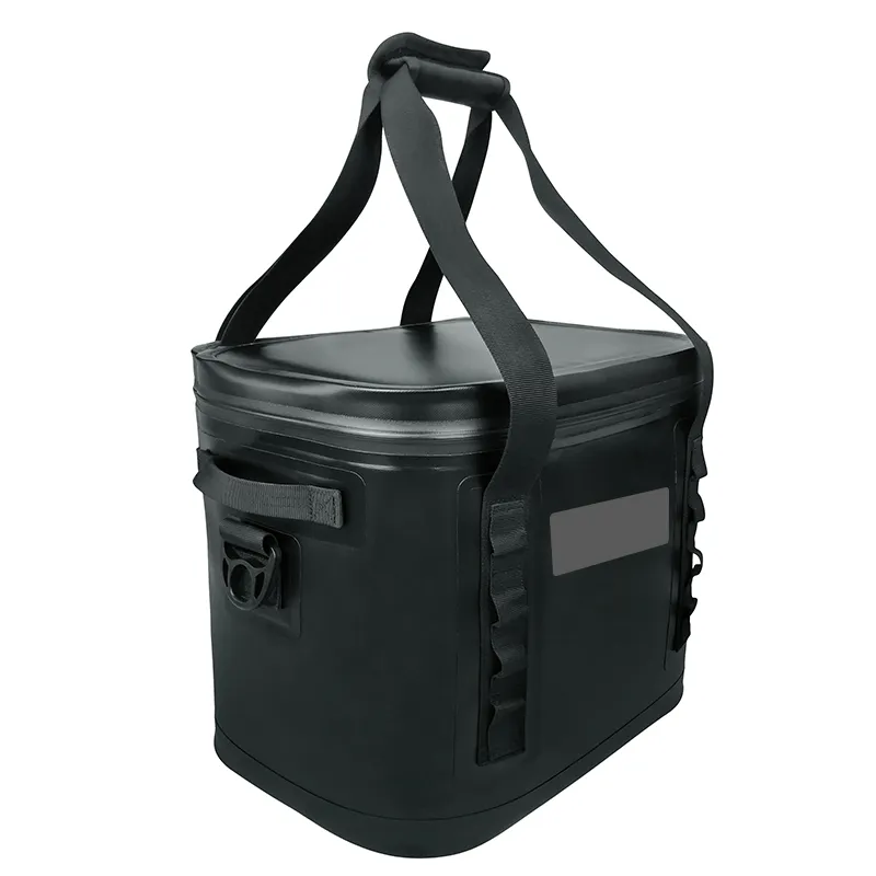 Custom Black Waterproof Cooler Bags Portable Outdoor Camping Picnic Soft Cooler Bag