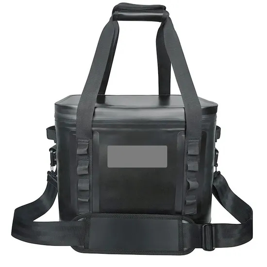 Custom Black Waterproof Cooler Bags Portable Outdoor Camping Picnic Soft Cooler Bag