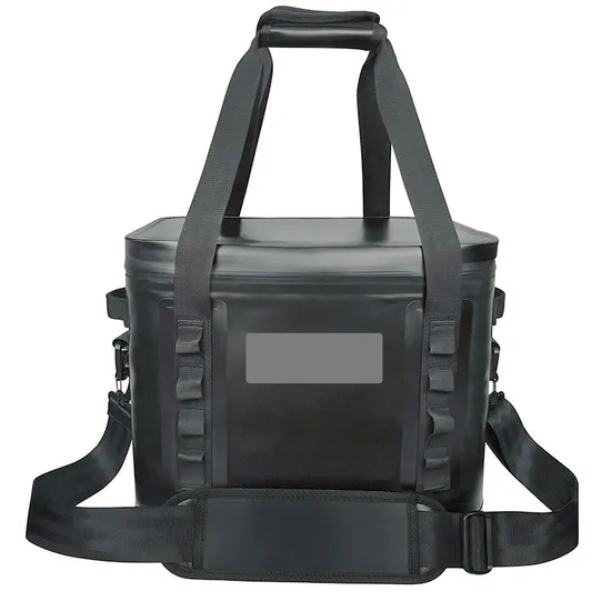 Custom Black Waterproof Cooler Bags Portable Outdoor Camping Picnic Soft Cooler Bag