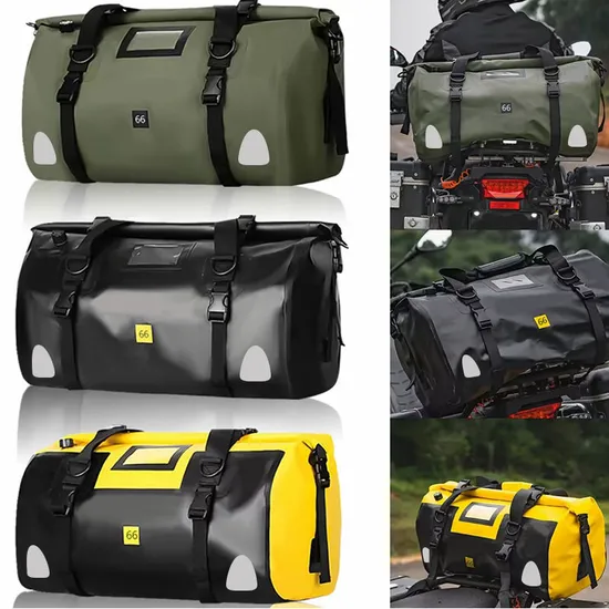 Leyi New Style Motorcycle Travel Luggage Bag Otorcycle Tail Bag Motorbike Motorcycle Seat Tail Bag 2024