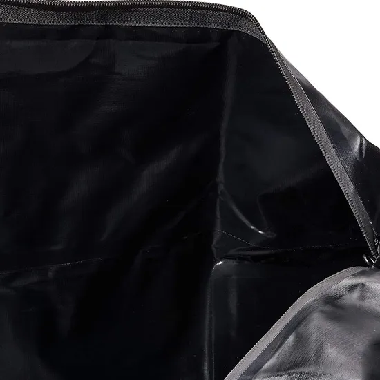 Leyi All Vehicles Roof Rack Storage Bag Water Roof Duffel PVC Leather Duffle Bag Foldable Solid Roof Top Bag Black