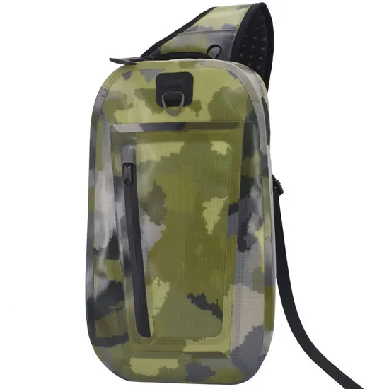 Waterproof Outdoor 500d PVC Single Sling Chest Bags Camouflage Mens Shoulder Chest Bag
