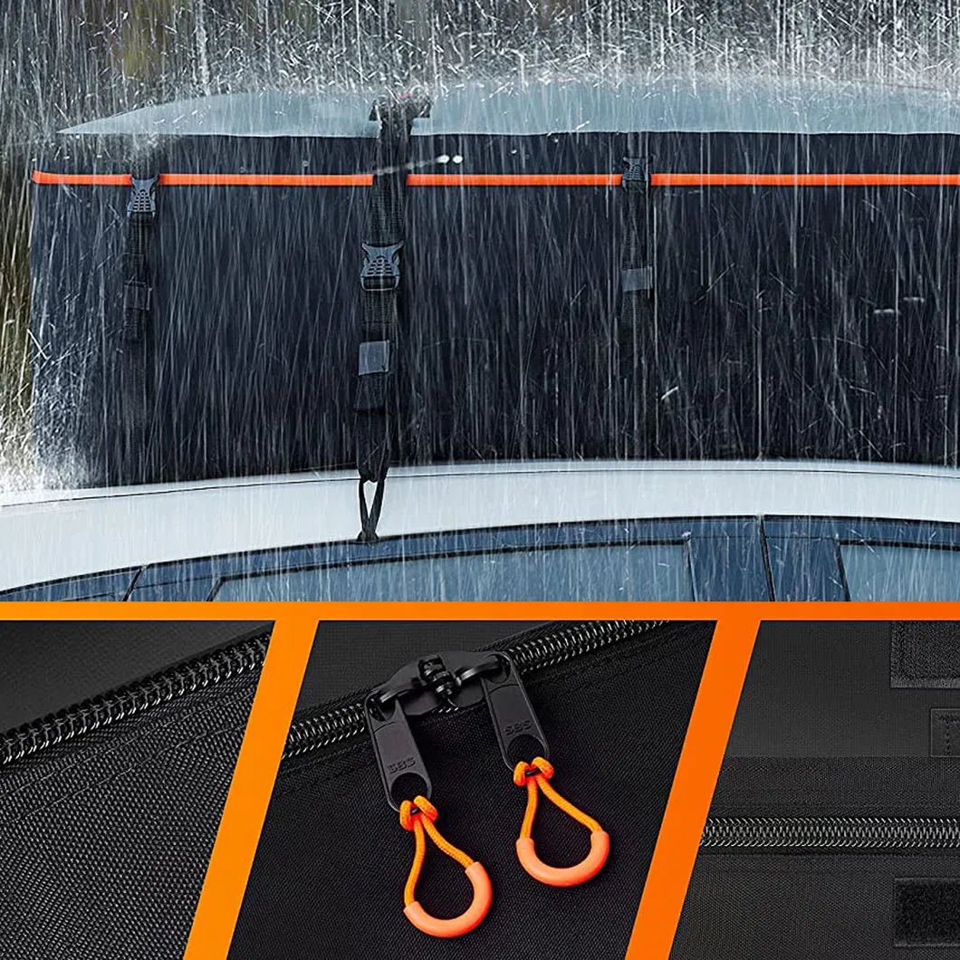 Leyi Roof Tope Cargo Bag with 4 Door Hookclosure, , Waterproof Bag on Roof Racks, Full Waterproof Roof Carrier Bag