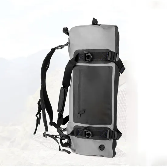 Customized Airtight Zipper Outdoor 500d PVC Travelling Duffle Bag 100% Waterproof Duffel Dry Bag with Backpack Strap