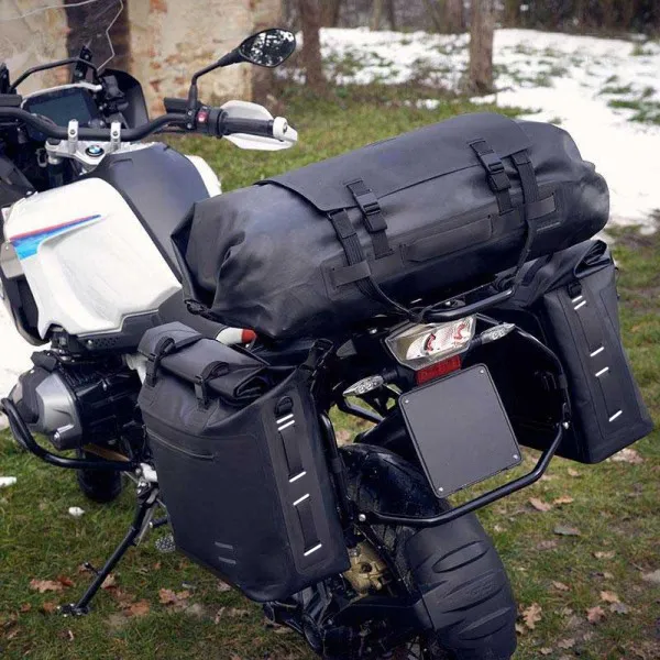 TPU Waterproof Motorcycle Side Tail Saddle Bag 45L for Cycling