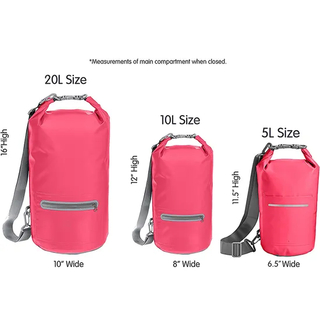 Leyi Foldable Travel Backpack 20L, Waterproof Backpack Rolltop, Waterproof Durable Casual Sports Men′s Backpacks PVC Dry Bag