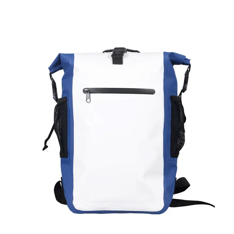 Factory OEM/ODM Tarpaulin PVC Polyester Camping Hiking Outdoor Rolltop Waterproof Backpack