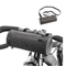 High Quality Fashion Snowy Grey Waterproof Cylinder Handlebar Front Frame Bicycle Bag Outdoor Cycling Bike