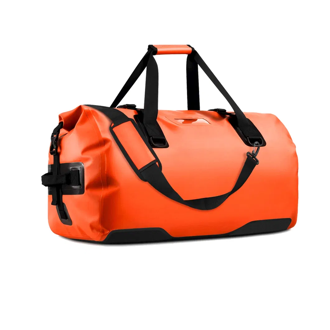 Durable Custom Logo PVC Tarpaulin Waterproof Duffle Sport Bags Camping Water Sports Duffel Travel Bag